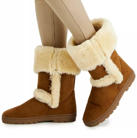 Style & Co Witty Cold-Weather Boots Tan -7 - Picture 5 of 8